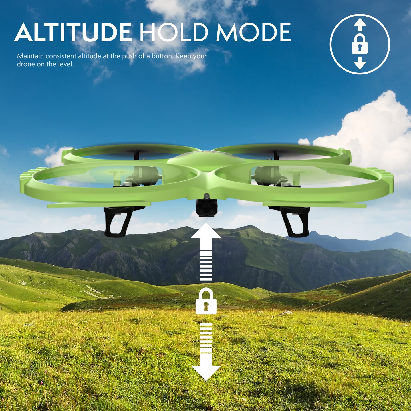Force1 U818A HD+ RC Drone with Camera for Adults