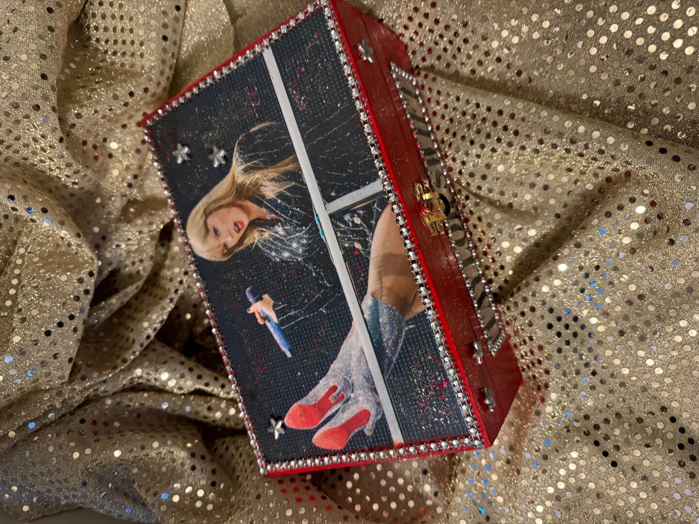 Taylor Swift Painted Wooden keepsake trinket stash box