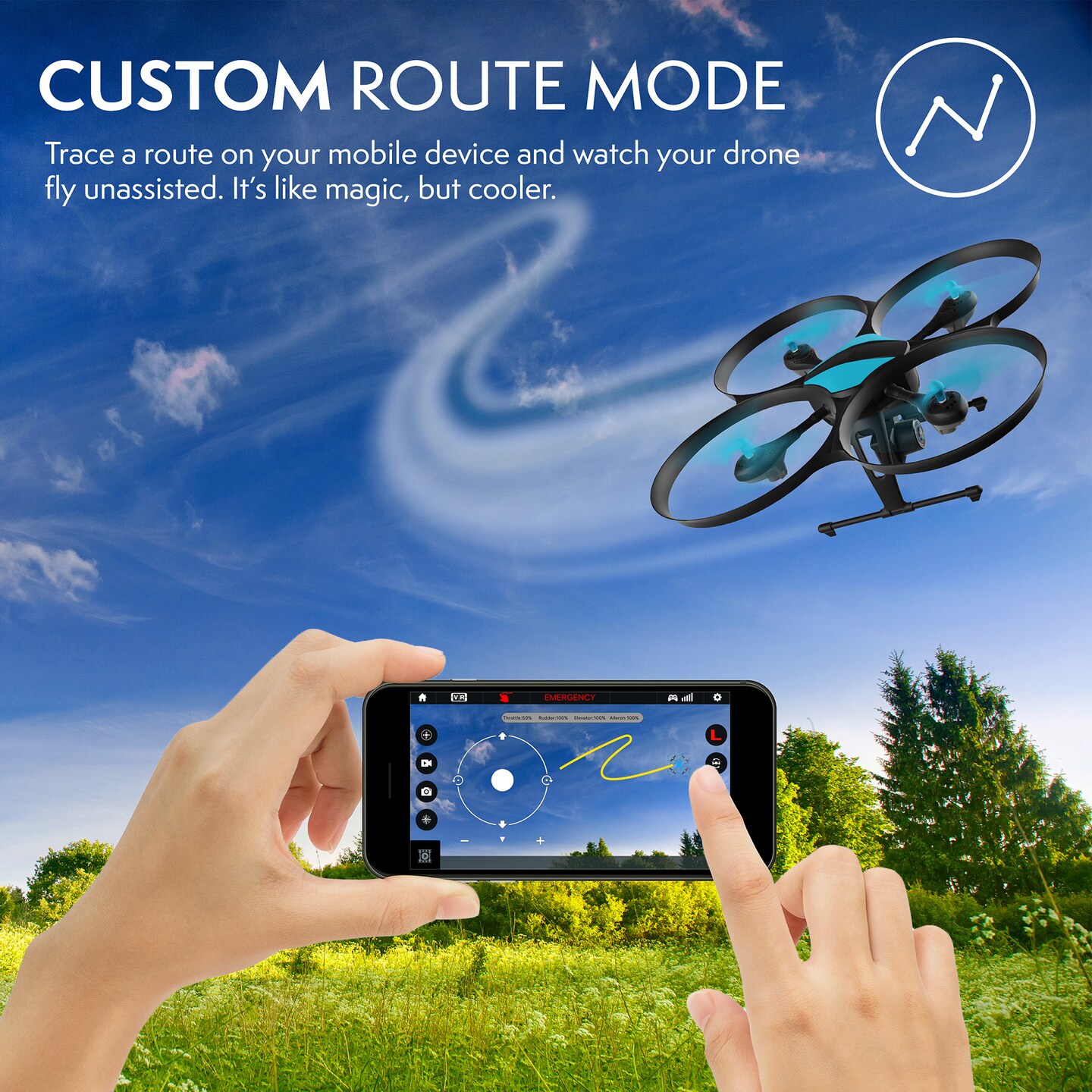 Force1 U49WF FPV Drone with Camera for Adults