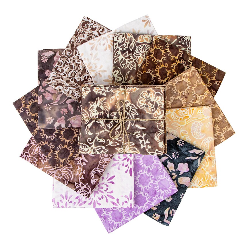 Expressions Batiks Fat Quarter Bundle in Victorian Garden B by Riley Blake Designs for Riley Blake (FQ-23105B-12)