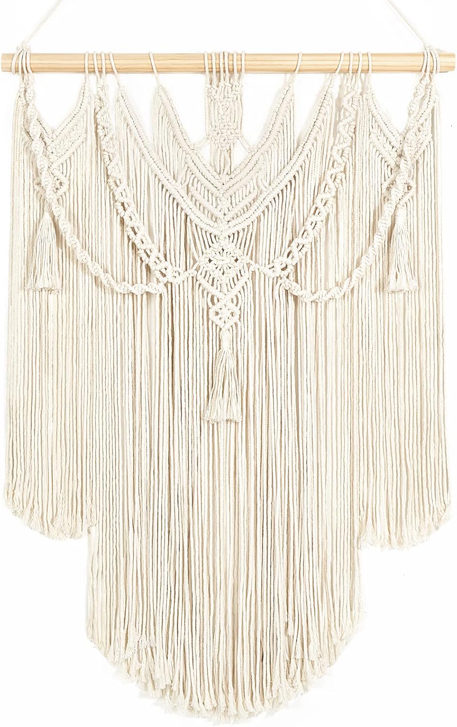 1 Pack Macrame Wall Hanging Boho Home Decor, 23.6" x 35'' (M)