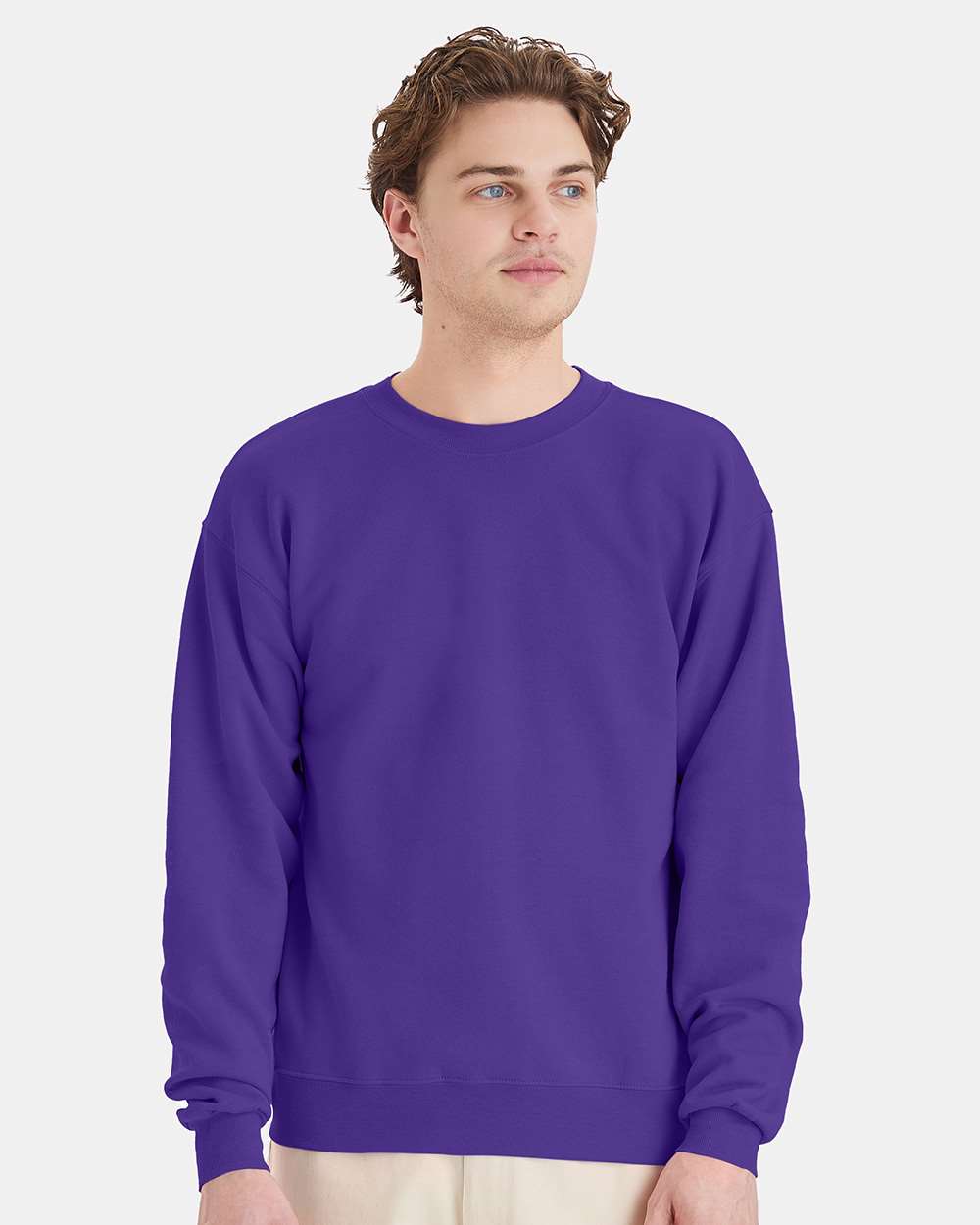 Hanes Eco Smart Unisex Crewneck Pullover Sweatshirt Free Shipping