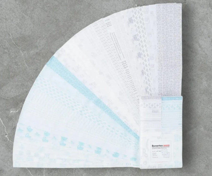 40 2.5" Strips Benartex Simply Blessed Baby 100% Cotton Jelly Roll Precut