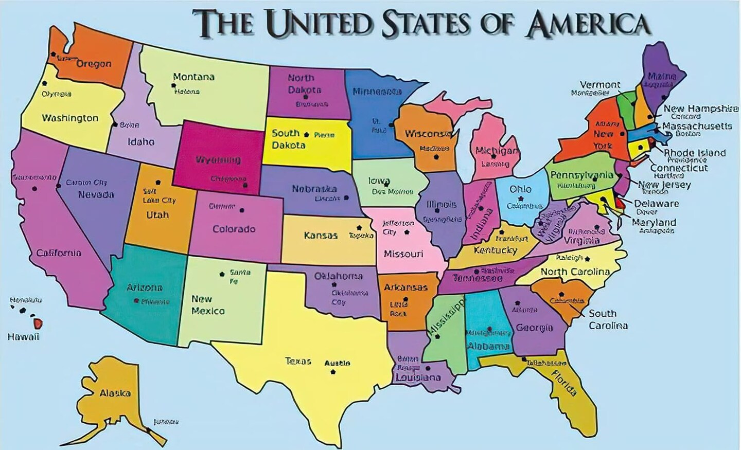 5D Diamond Painting&#xFF0C;The United States of American map,Paint by Number Crystal Rhinestone Diamond Embroidery Paintings Cross Stitch,12 * 16 inch.