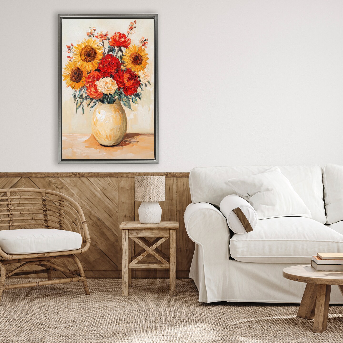 Stupell Industries Charming Bouquet of Fall Floating Frame, design by Petal Prints Design
