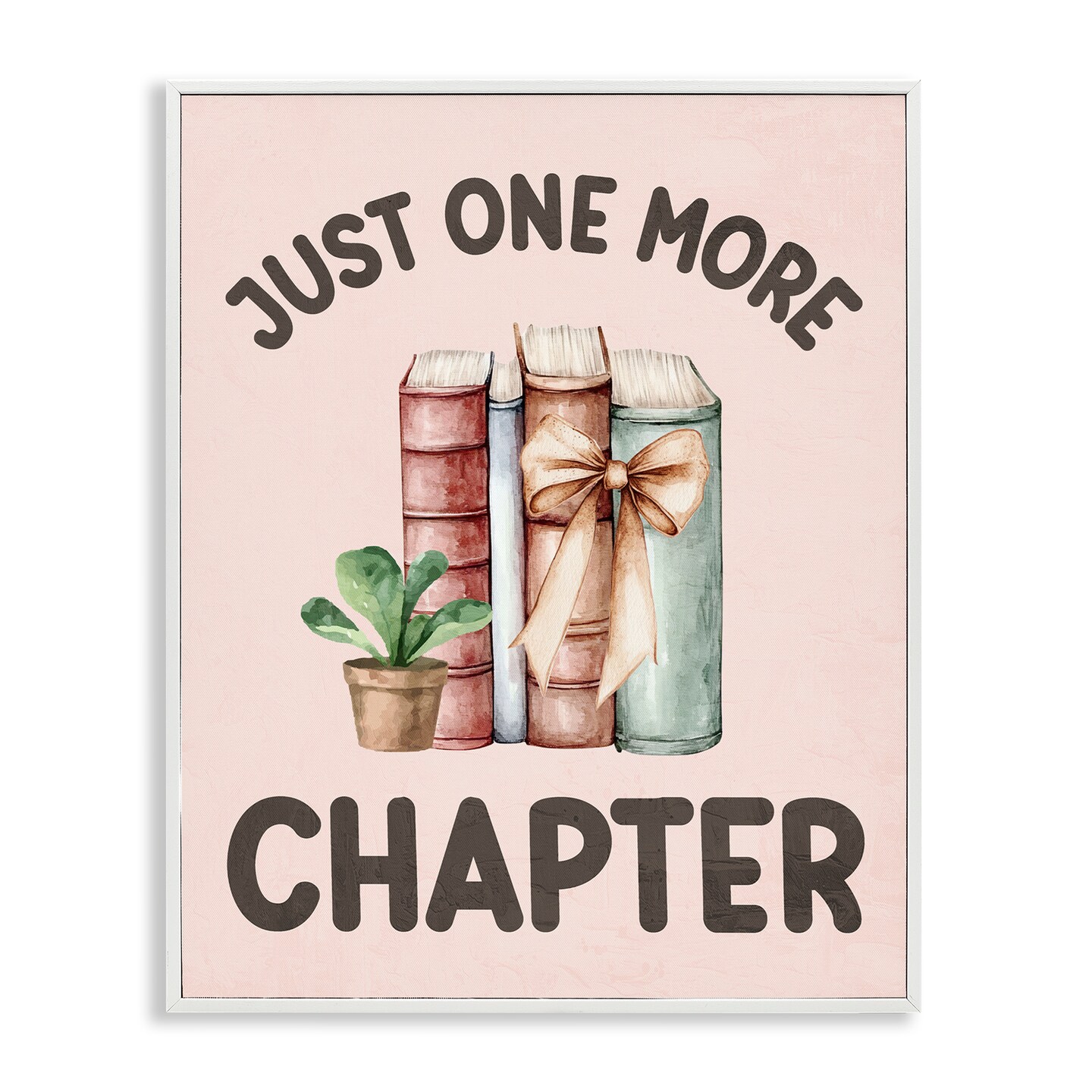 Stupell Industries Just One More Chapter Framed Giclee, design by Kim Allen