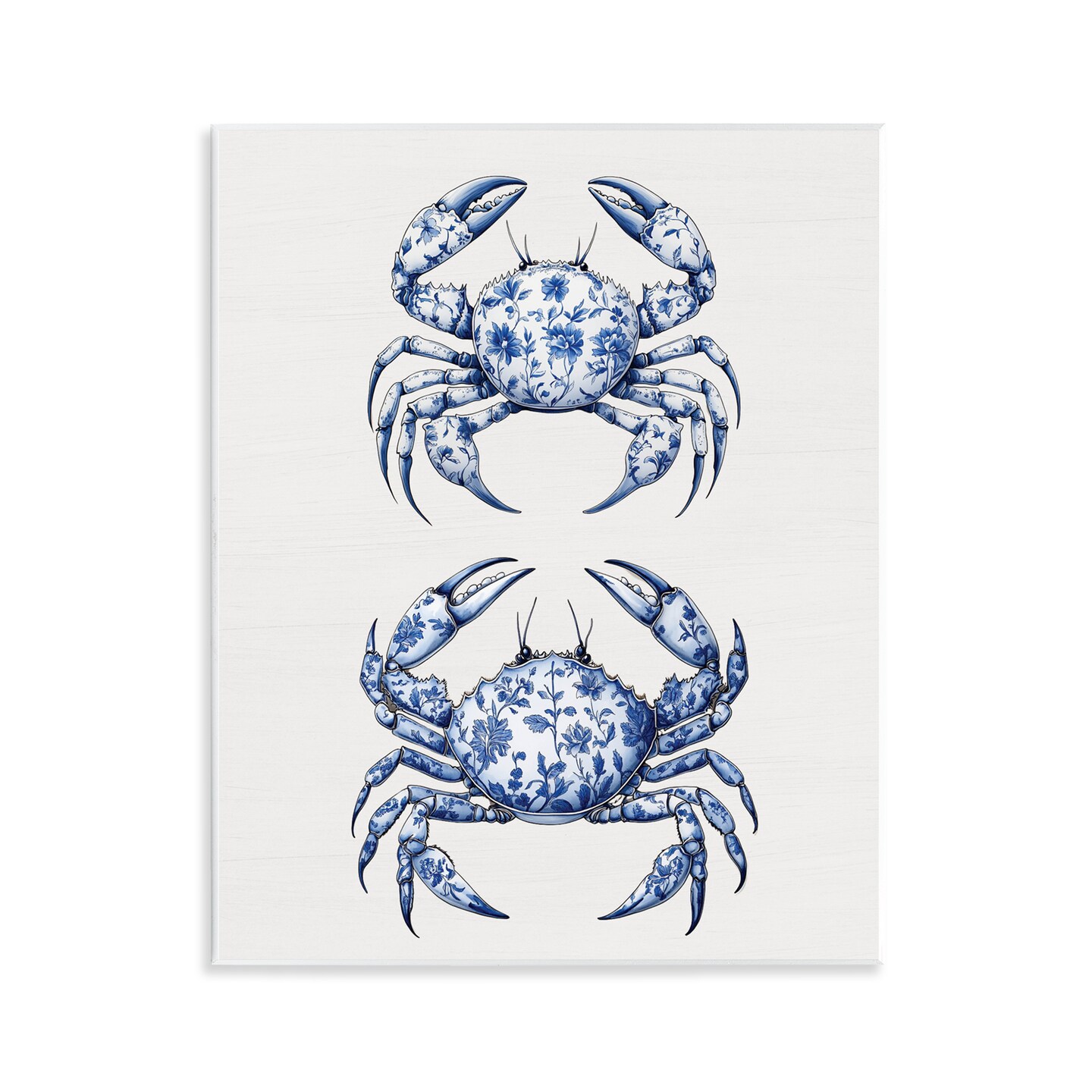 Stupell Industries Vintage Toile Crabs Wall Plaque, design by Lettered and Lined