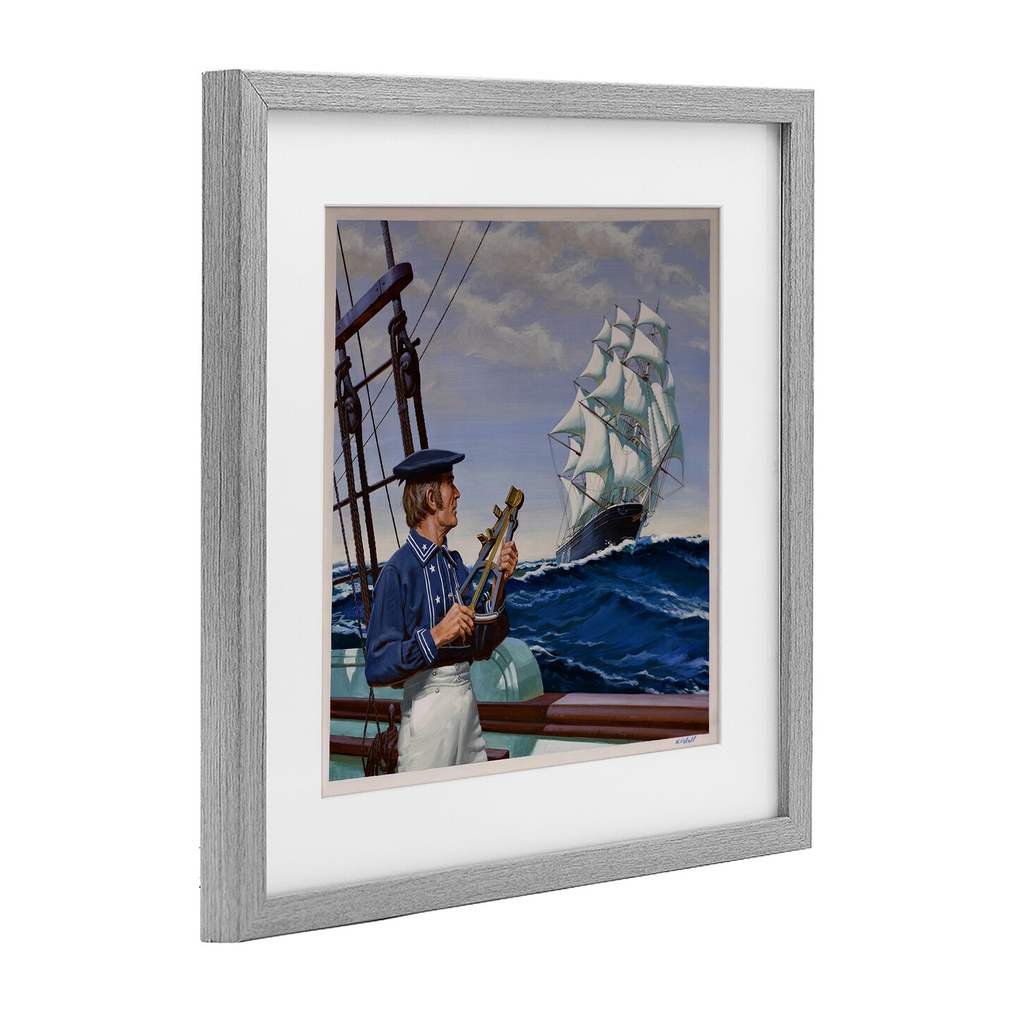 Stupell Industries Flying Cloud Sailing Ship Framed Print Under Glass, design by Wind River Studios
