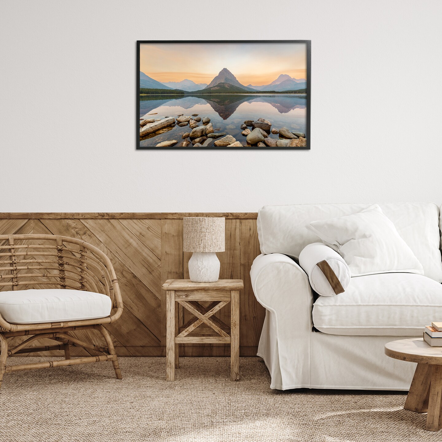 Stupell Industries National Park Central Mountain Framed Giclee, design by Jeff Poe Photography