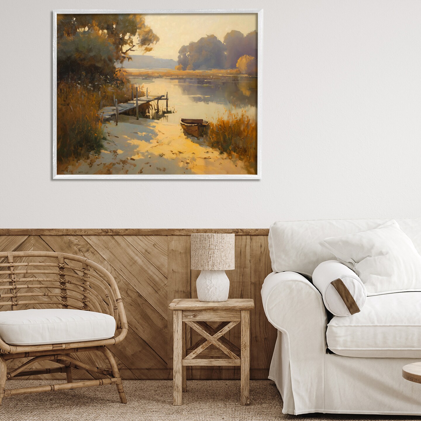 Stupell Industries Golden Hour in Autumn Framed Giclee, design by Arlington Prints