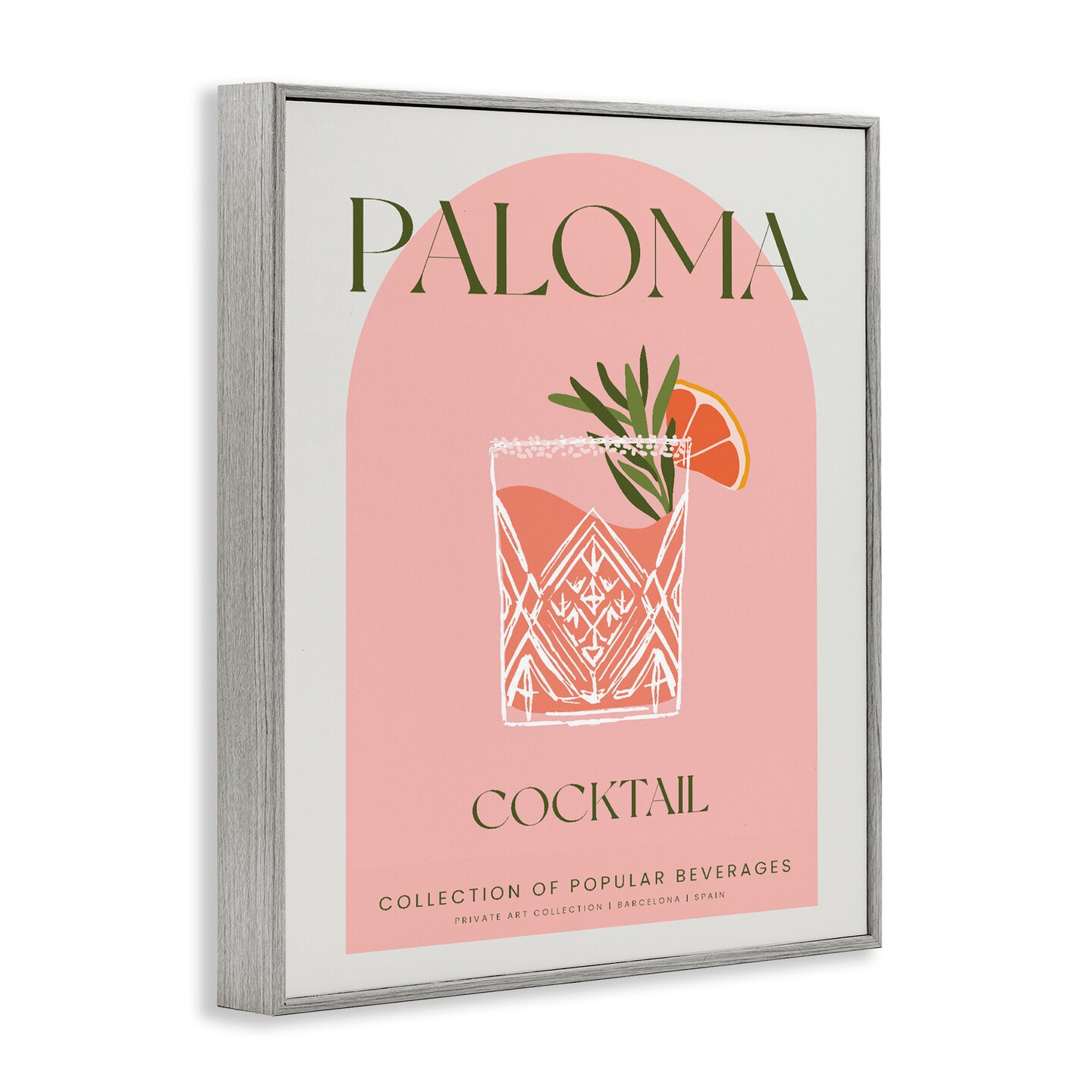 Stupell Industries Stylish Retro Paloma Framed Giclee, design by Lil' Rue