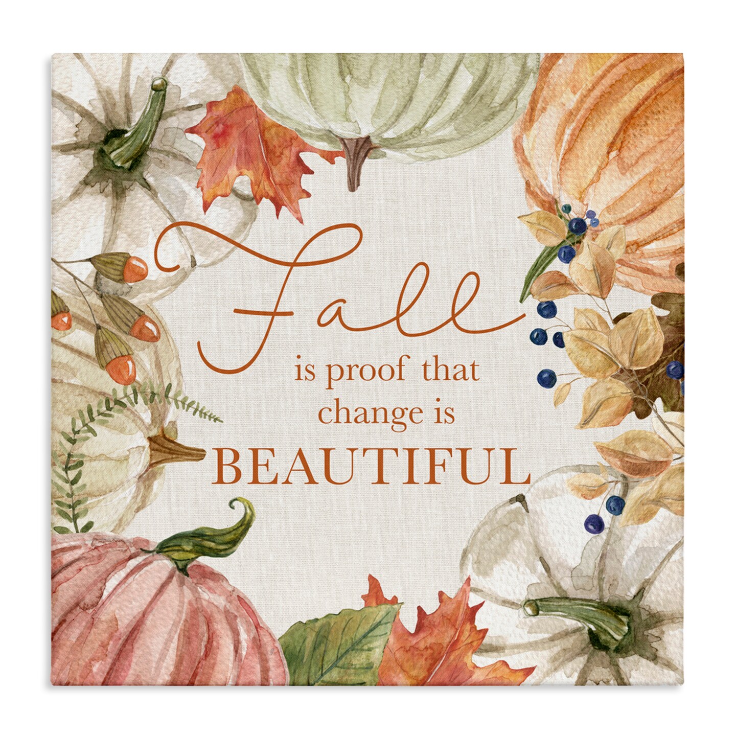 Stupell Industries Seasonal Change Is Beautiful Canvas, design by Livi Finn