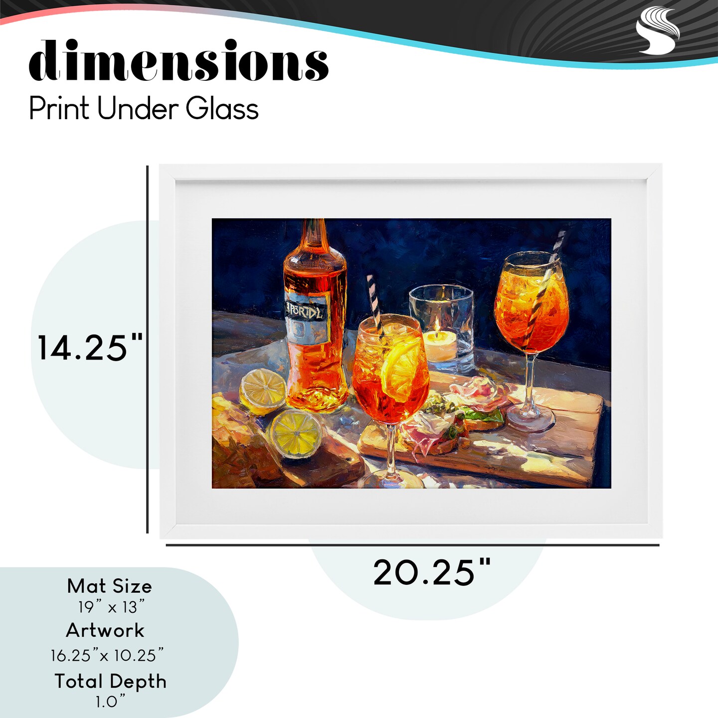 Stupell Industries Sprits Table Still Life Framed Print Under Glass, design by Ziwei Li