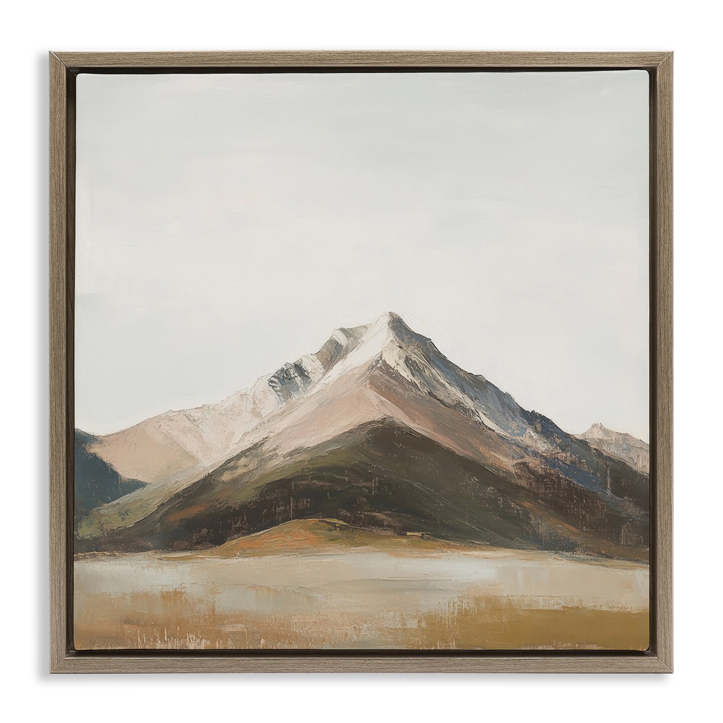 Stupell Industries Solemn Mountain Landscape Floating Frame, design by Petal Prints Design