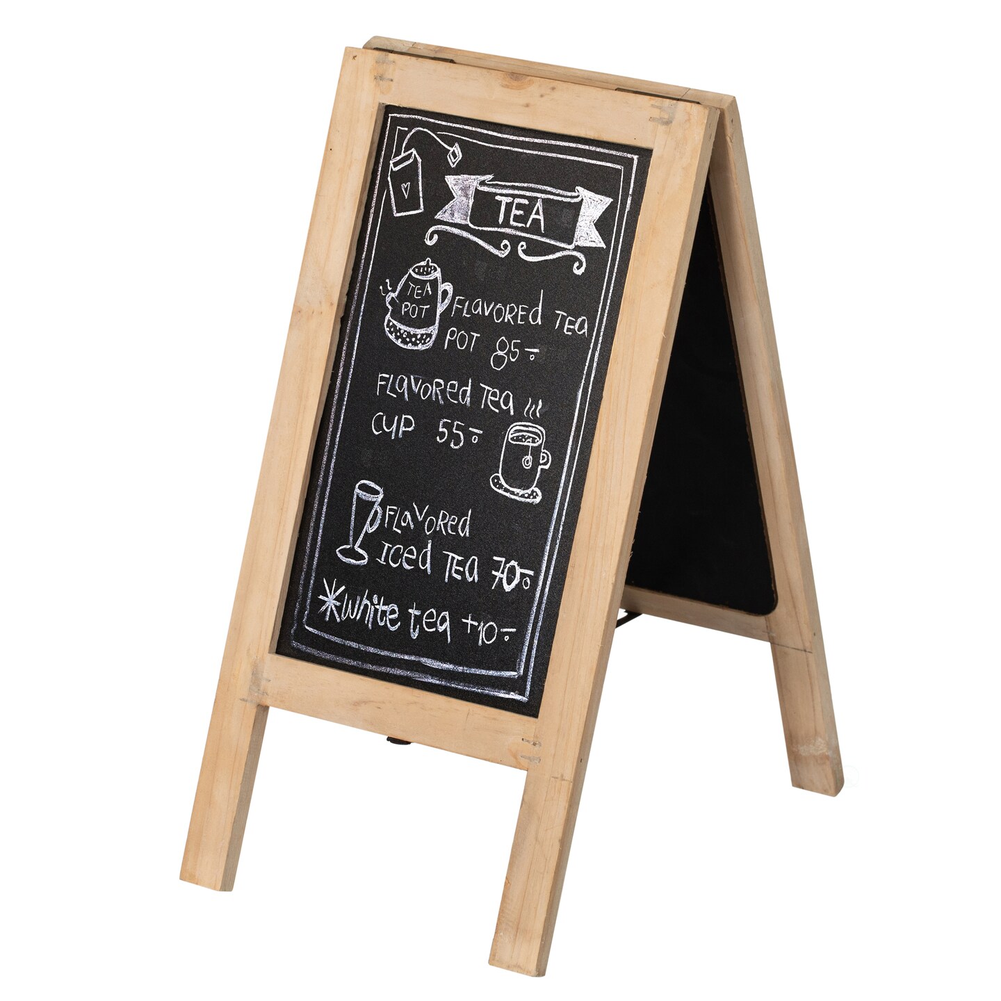 Vintiquewise Wooden A-Frame Chalkboard Sign Double-Sided Menu Board Easel for Restaurant Cafe Bar Coffee Shop Bakery Wedding Party Home Business Kitchen Countertop & Tabletop Display