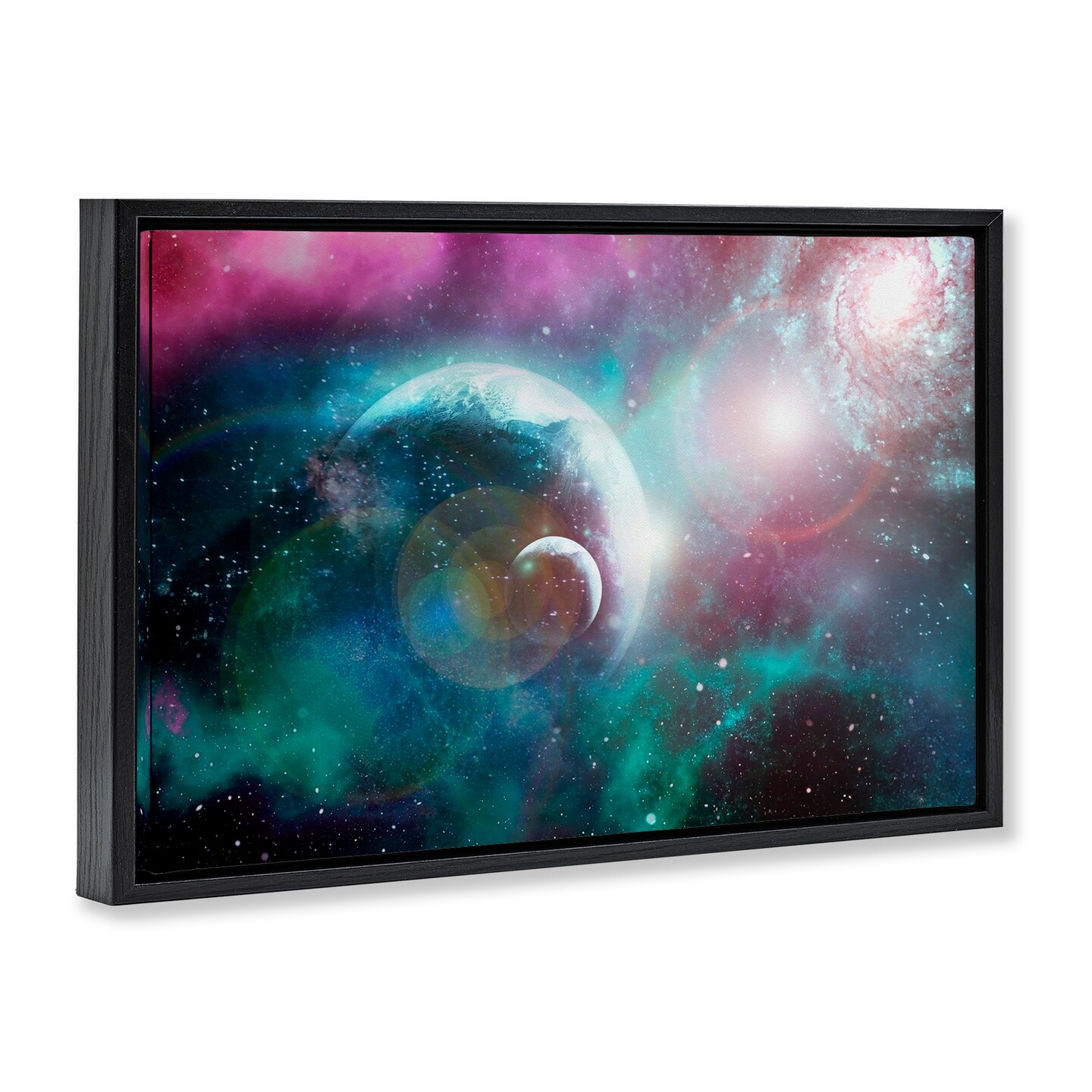 Stupell Industries Eclipsing Cosmos Planets Floating Frame, design by Ali Chris