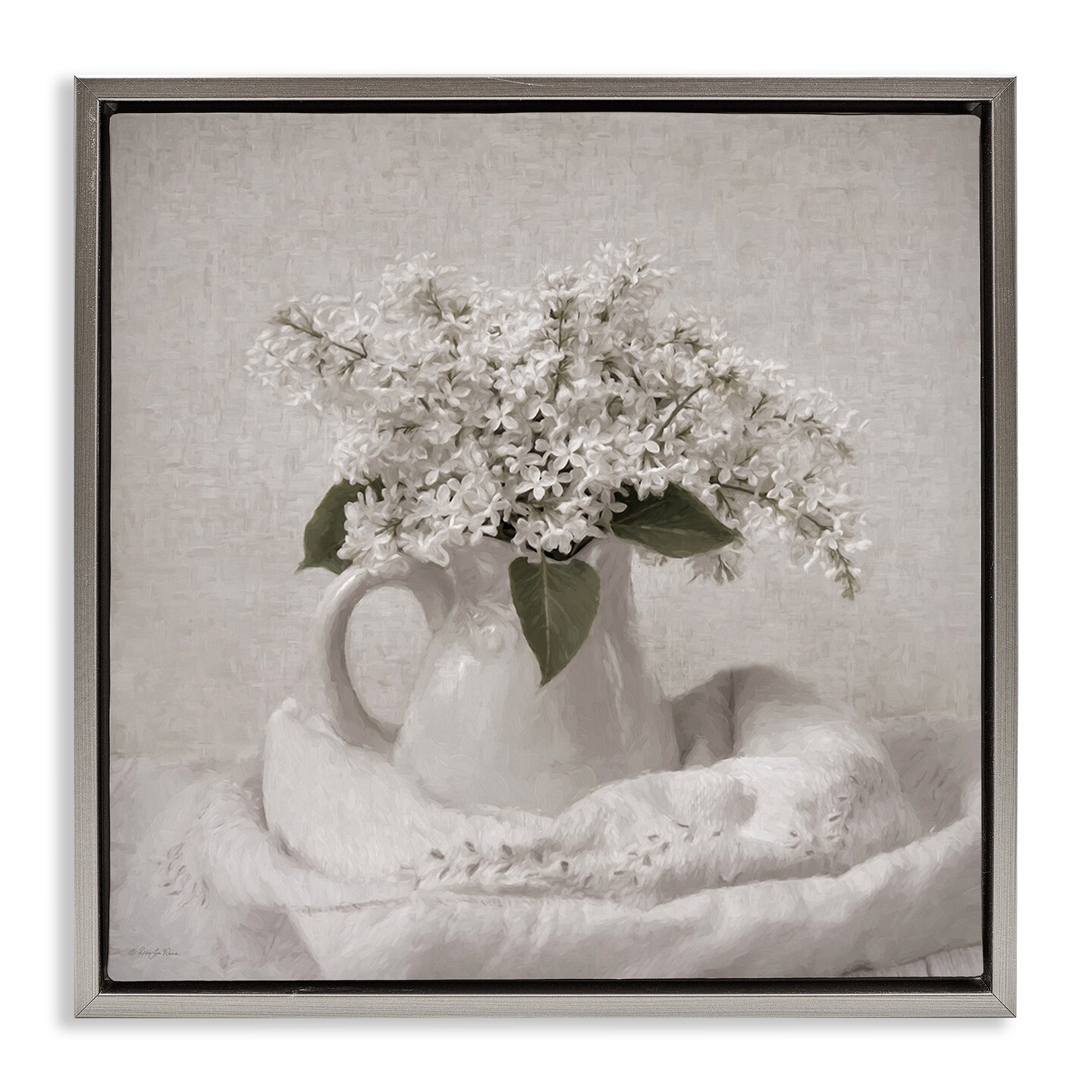 Stupell Industries Lilac Simplicity Still Life Floating Frame, design by Robin-Lee Viera