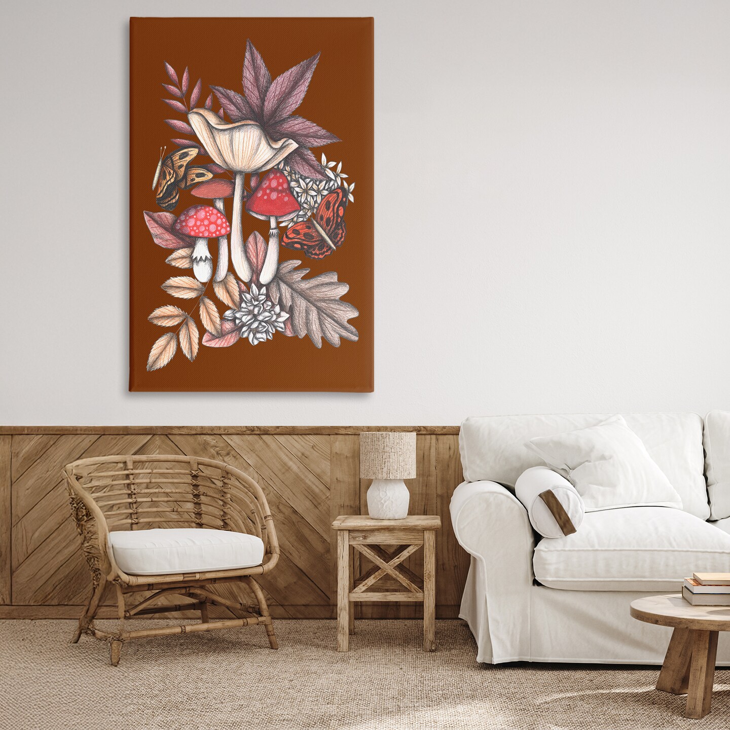 Stupell Industries Autumn Mushrooms Magic Canvas, design by Cecilia Battaini