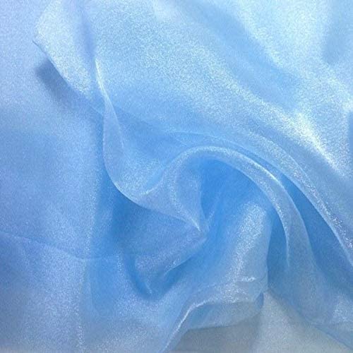 1 Yard Sheer Organza Fabric Crystal Sparkle 60 Inch Width for Dresses & Decor