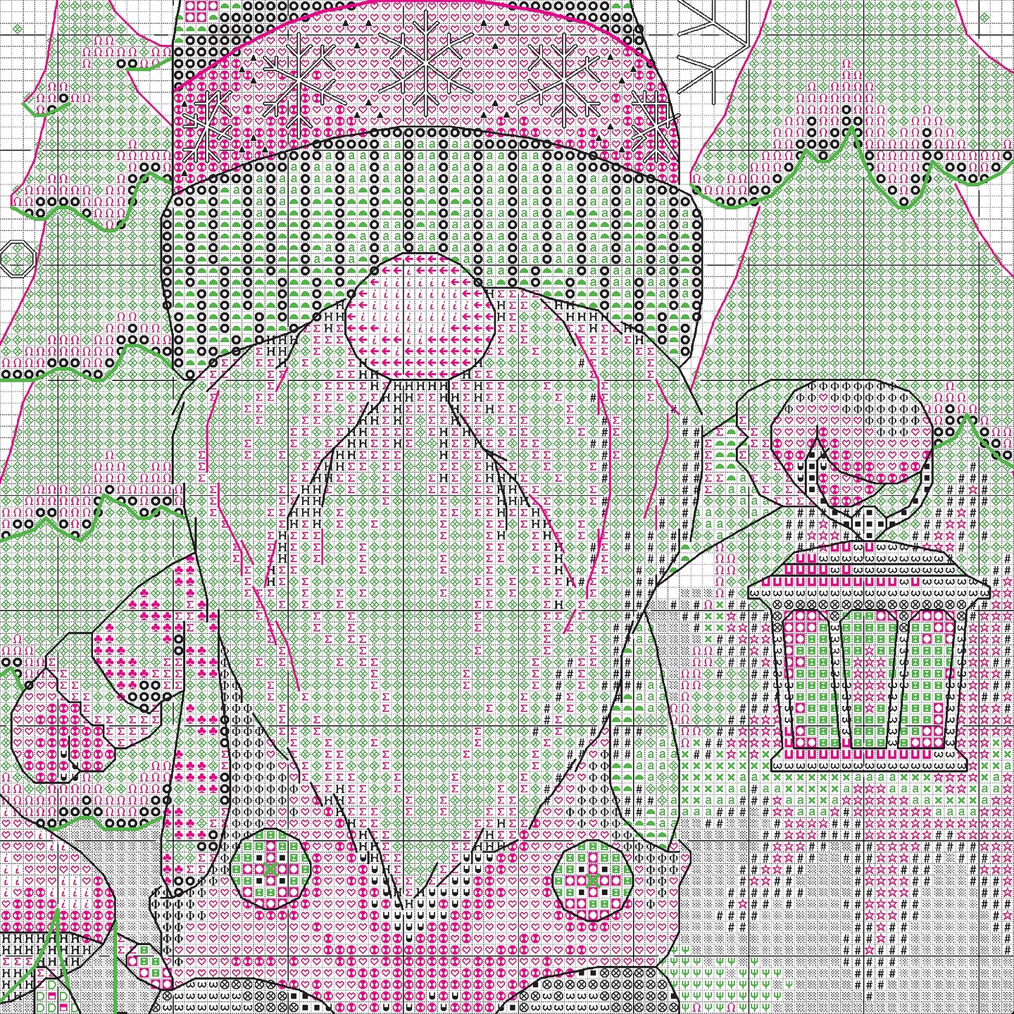 DIY Dimensions Gnome Winter Christmas Counted Cross Stitch Stocking Kit 09000