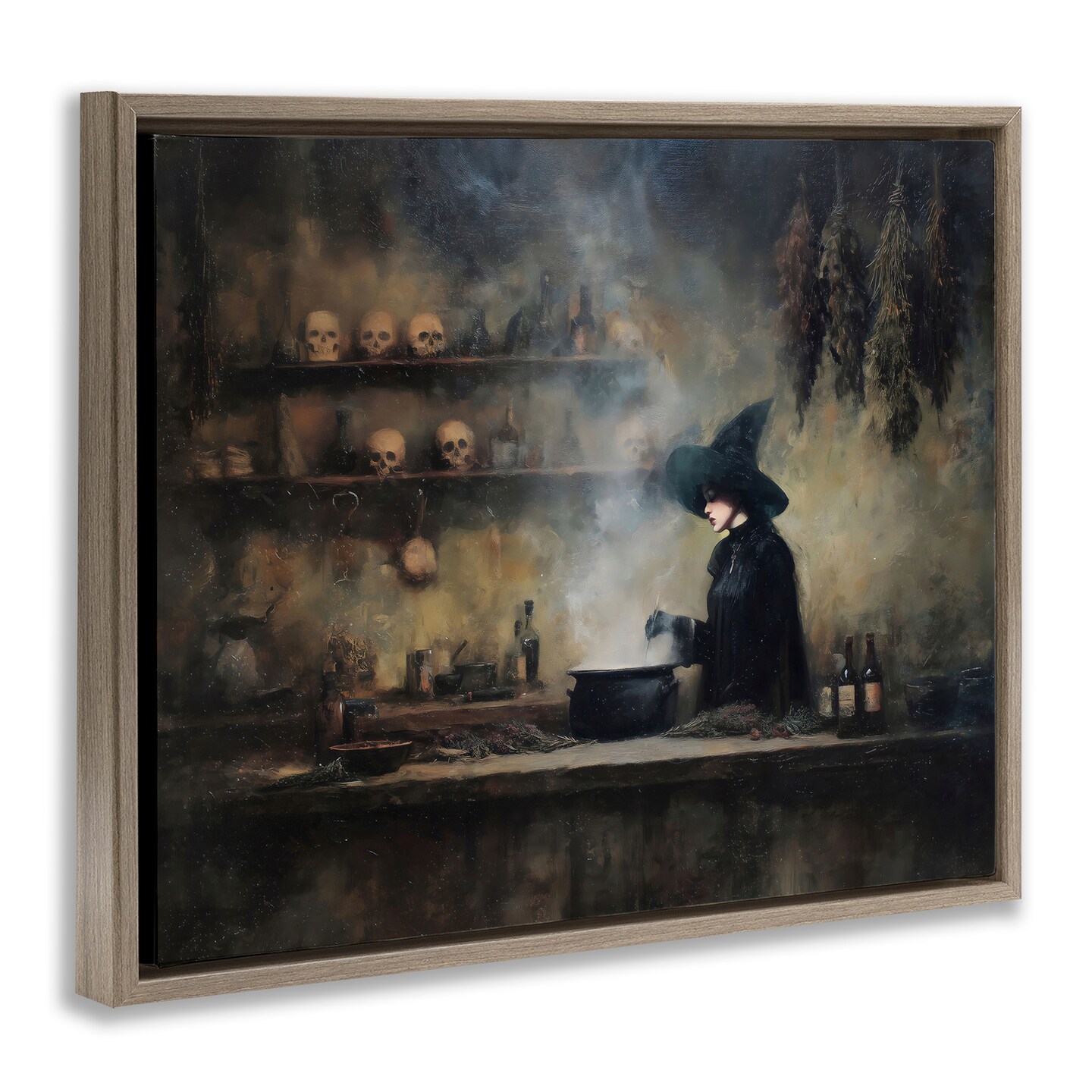 Stupell Industries Witch's Cauldron Brew Floating Frame, design by Arlington Prints