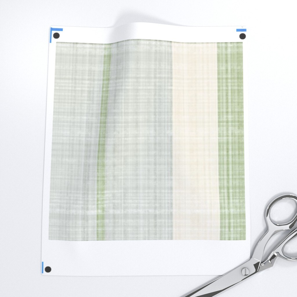 Cottagecore Grandmillennial Watercolor Plaid Custom Printed Fabric by Spoonflower Various Fabrics by the Yard or Fat Quarter