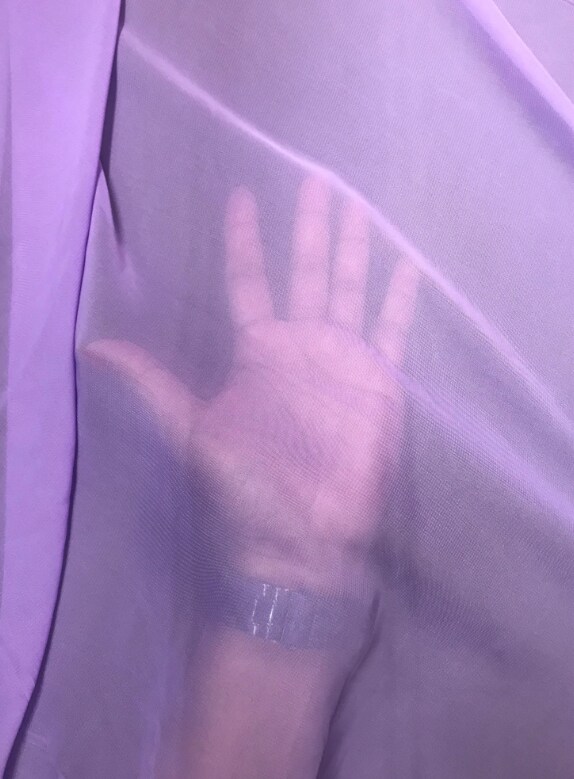 1 Yard Lilac Chiffon Fabric for Gowns, Sheer Curtains, Overlays, Sewing Projects, Crafts 59″-60″ Wide