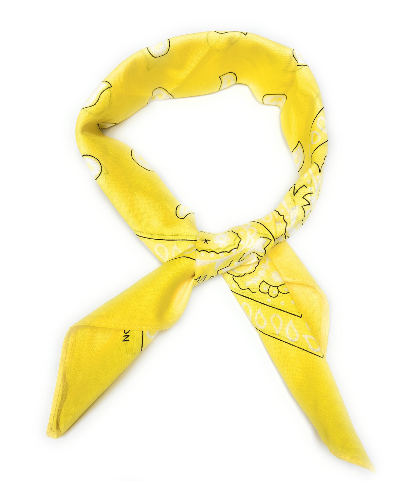 Pack of 8 Paisley MultiFunctional Scarves 100% Cotton for Women Retro Ascot