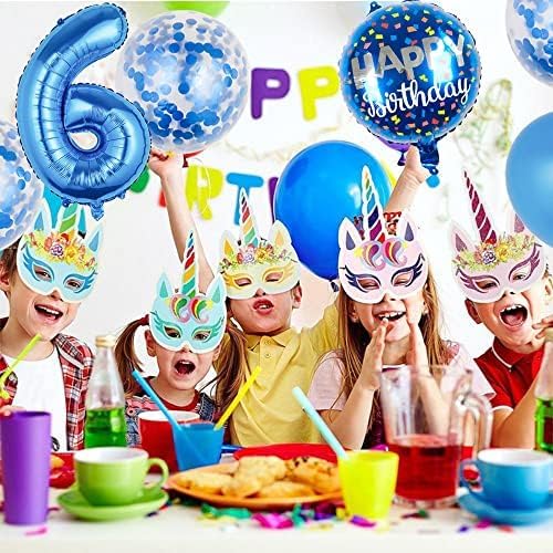 11 pcs Foil Balloons 19 Year Old for 19th Birthday Party Supplies Decoration (19th, Blue)