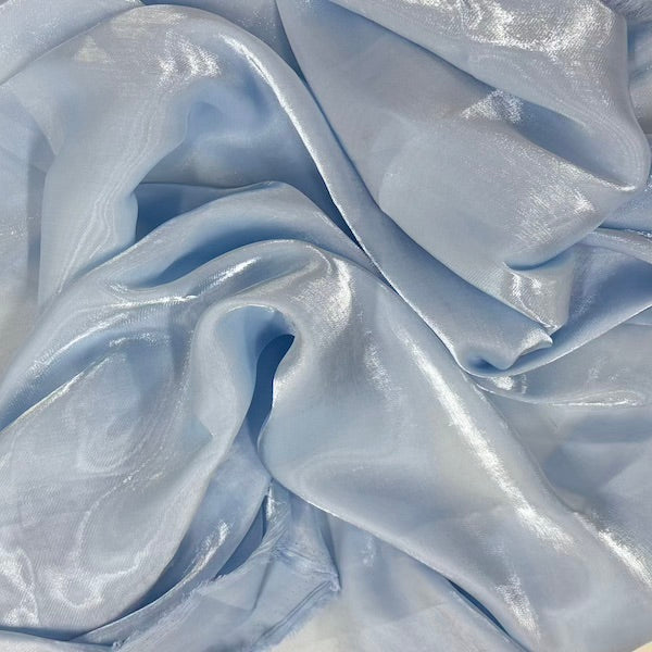 1 yard Crystalized Reflective Liquid Faux Silk Chiffon Fabric Lightweight, Sheer, and Elegant 59/60 Inches Width