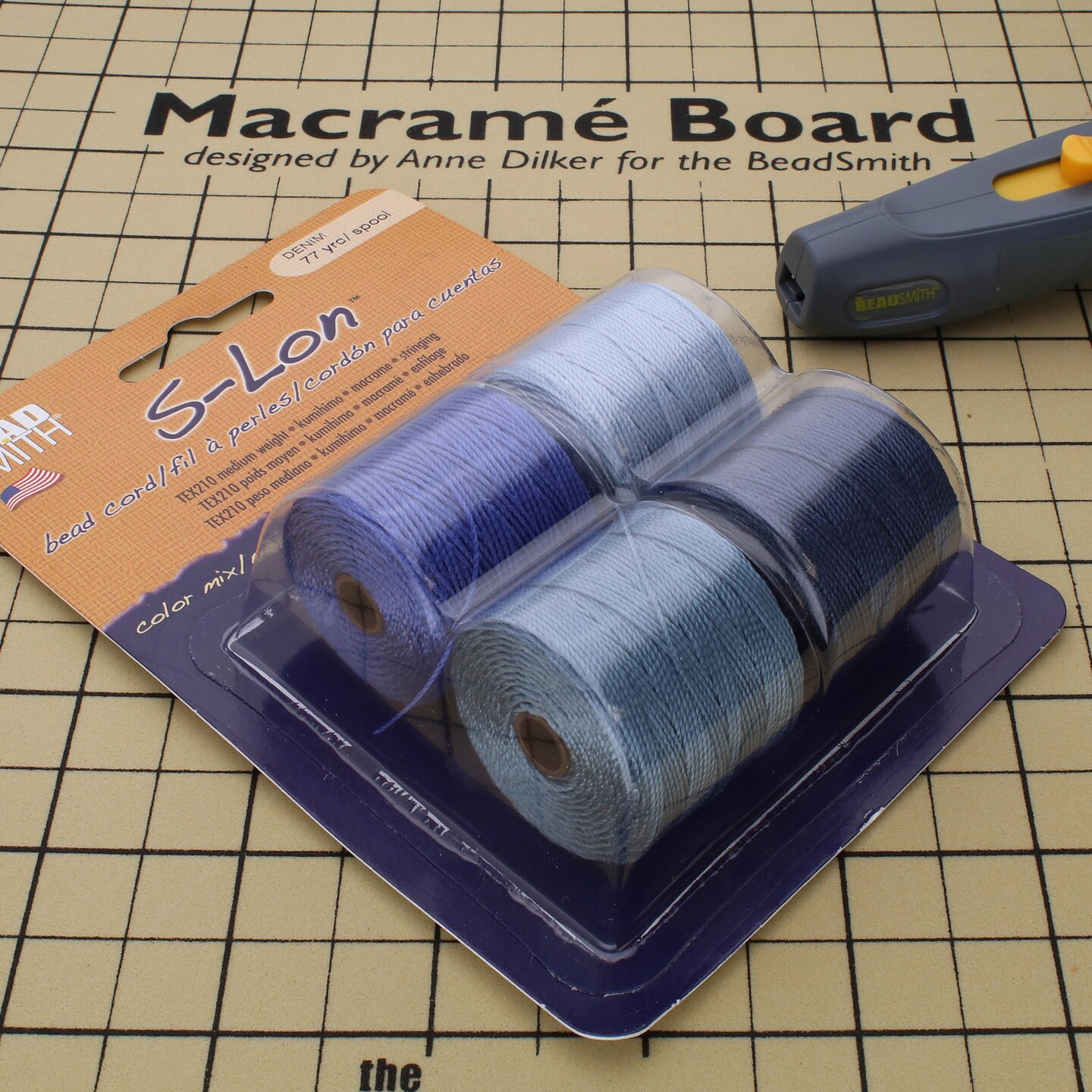 The Beadsmith Beadcord Tube of 4 Mixed Colors