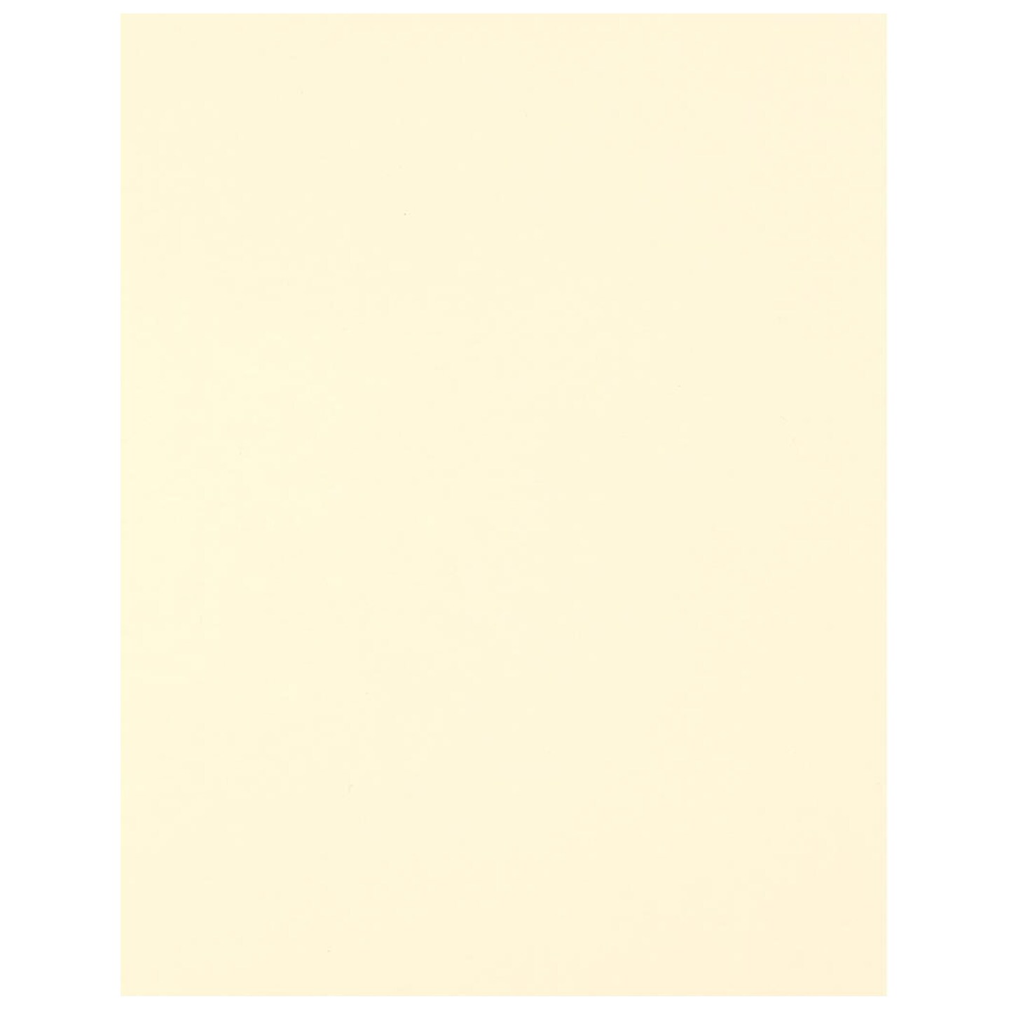 PA Paper Accents Smooth Cardstock 8.5" x 11" Cream, 65lb colored cardstock paper for card making, scrapbooking, printing, quilling and crafts, 50 piece pack