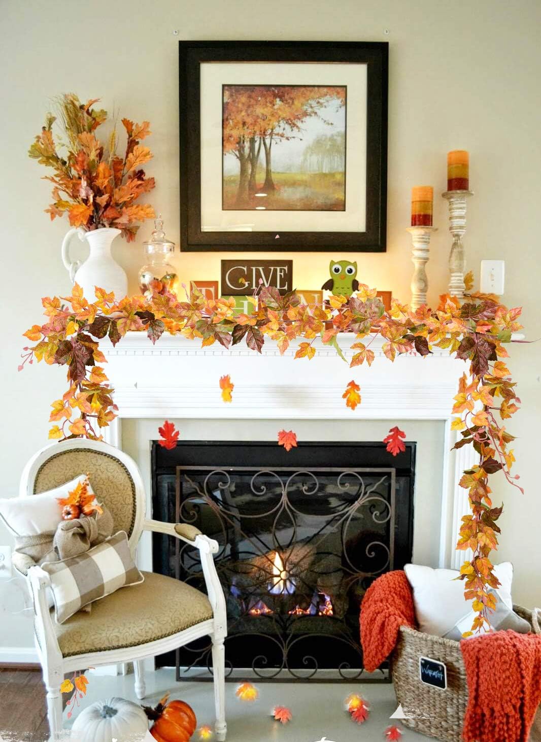 2 Pack Maple Leaf Vine Garland