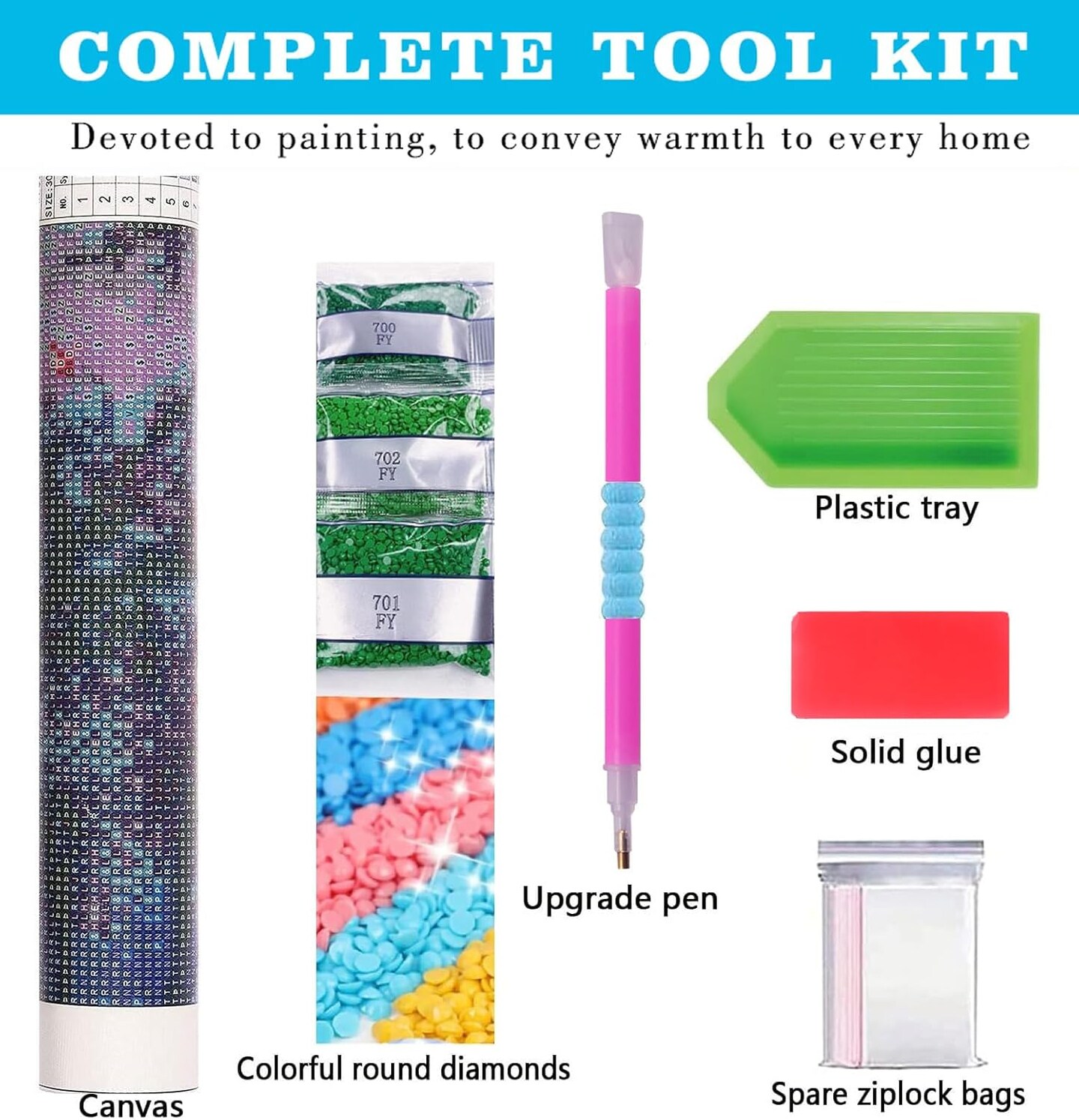 3 Pack Gnomes Diamond Painting Kits for Adults