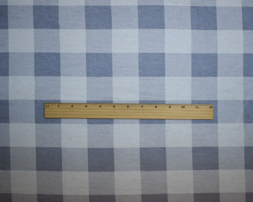 Gray-White Rayon Modal Gingham Printed Stretch Spandex Jersey Knit Fabric By the Yard