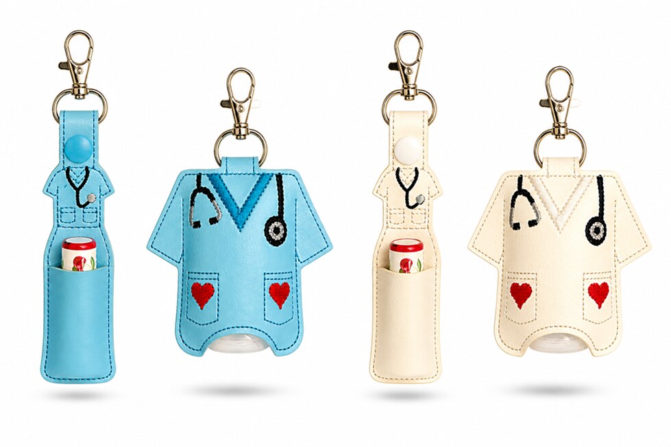 Scrubs Hand Sanitizer Holder and or Lip Balm Holder | MakerPlace