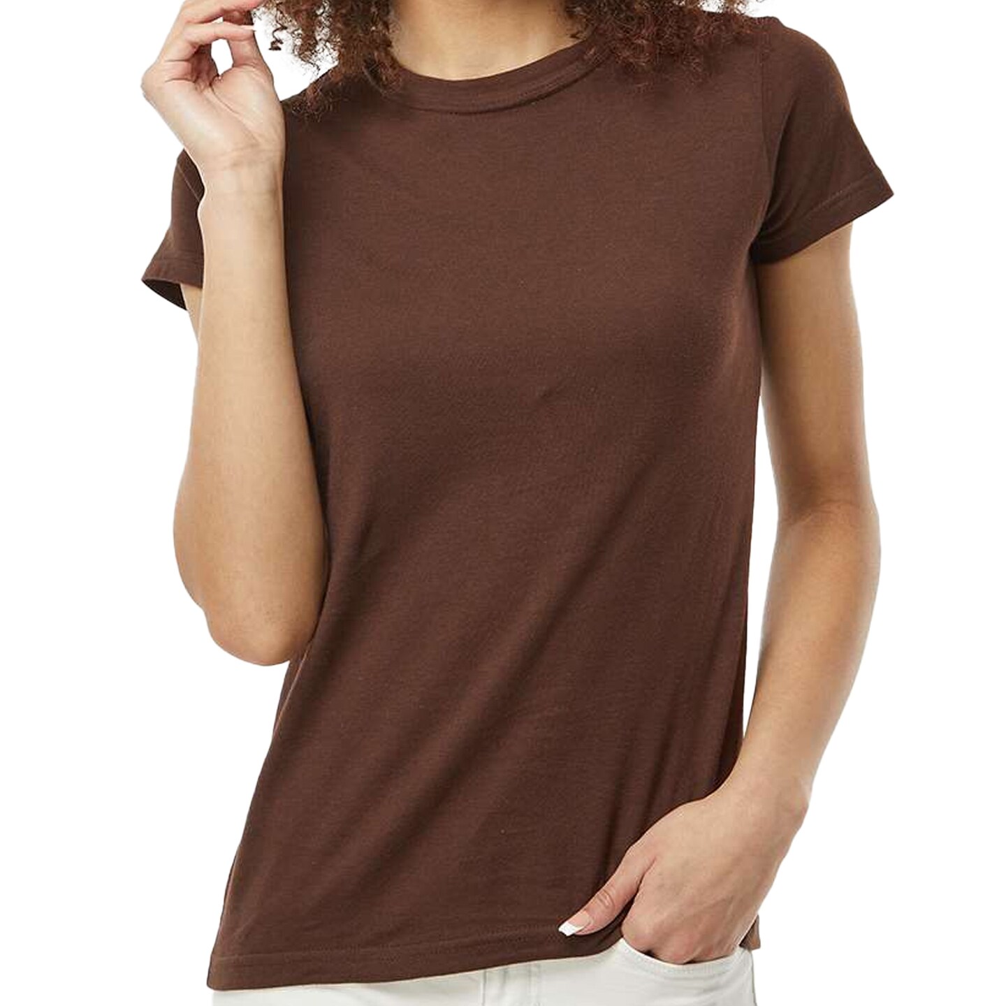 Tultex Women’s Slim Fit Jersey T-Shirt, Short Sleeve Tee for Crafting & Customization