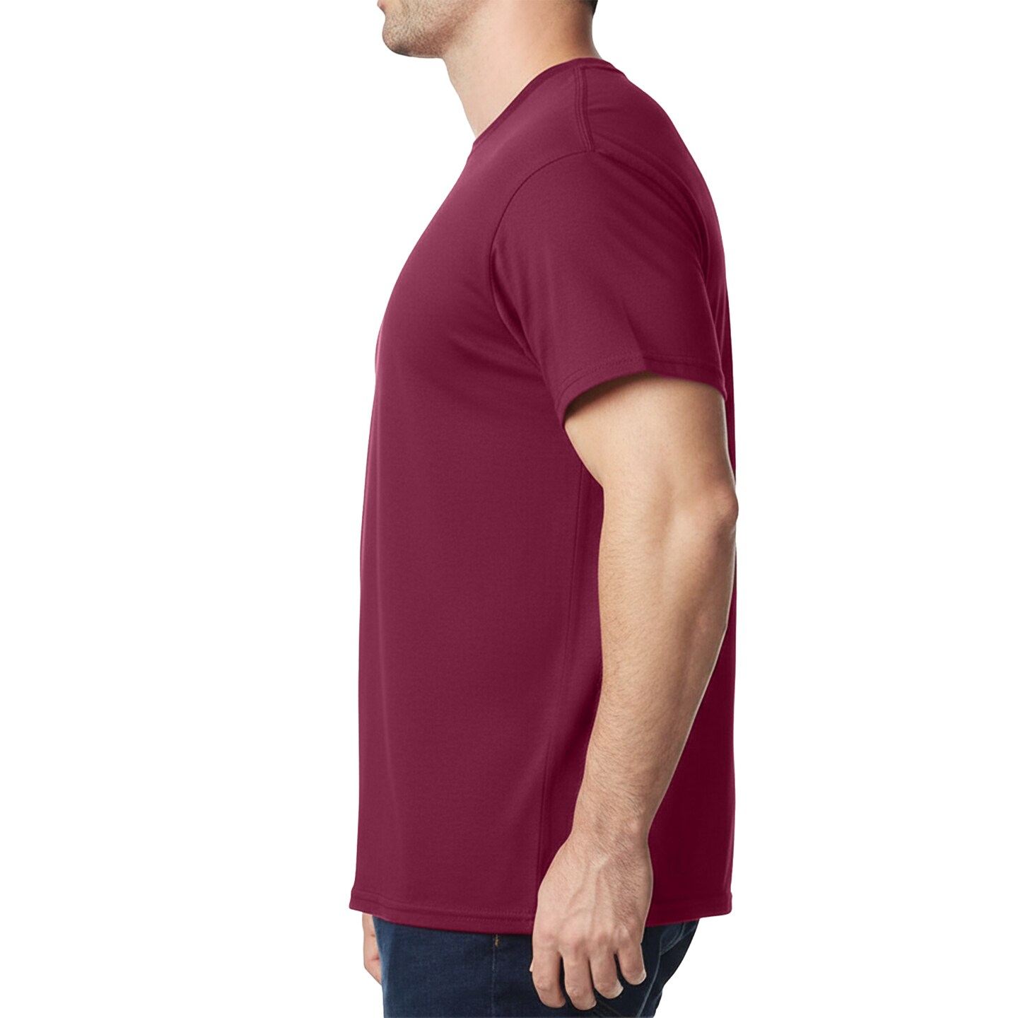 Gildan Unisex Heavy Cotton T-Shirt, Maroon Short Sleeve Crewneck Tee Blanks for DIY Printing
