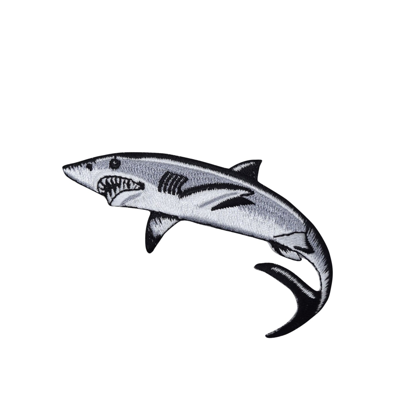 Great White Mako Shark Embroidered Patch Embroidered, Iron on Patch