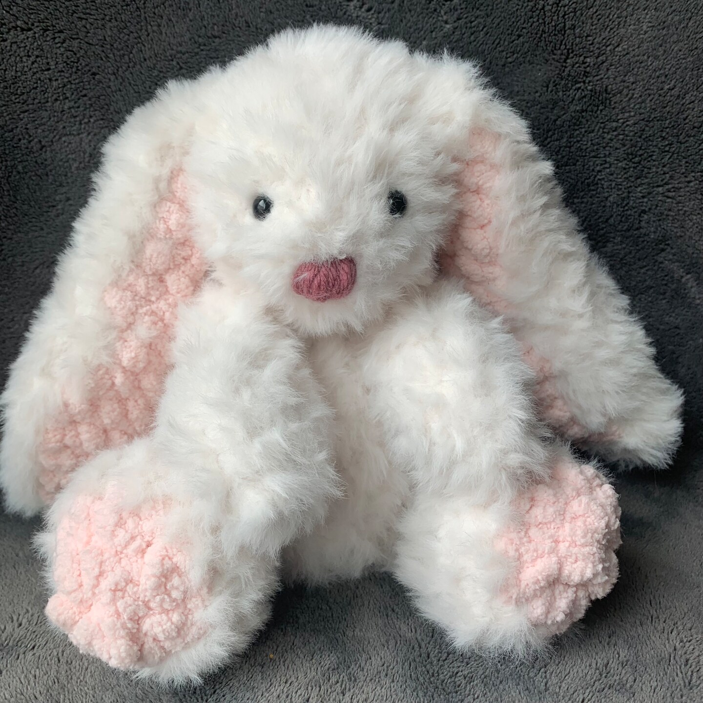 Bunny Rabbit Plush - Custom Faux Fur Crochet Stuffed Animal ...