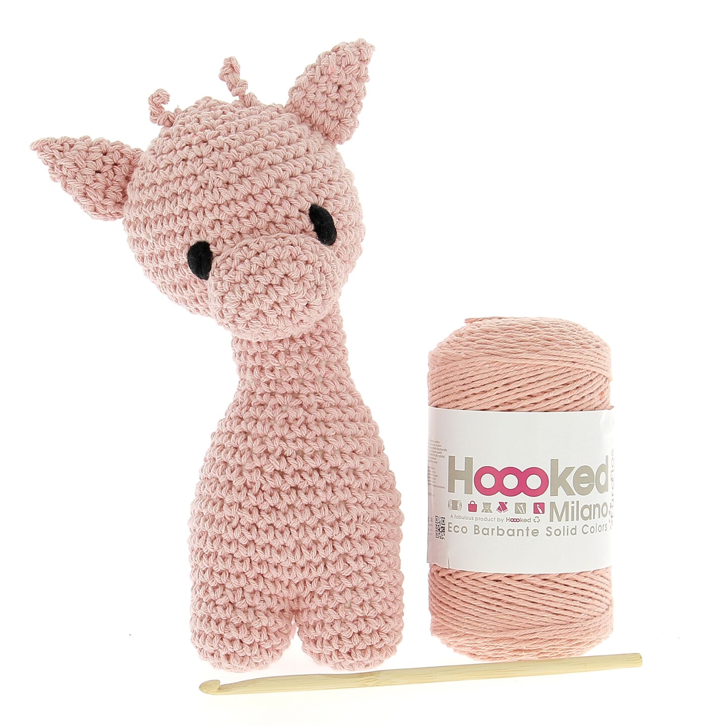 DIY Crochet Kit by Hoooked Giraffe Ziggy Eco Barbante Apricot PAK061-700