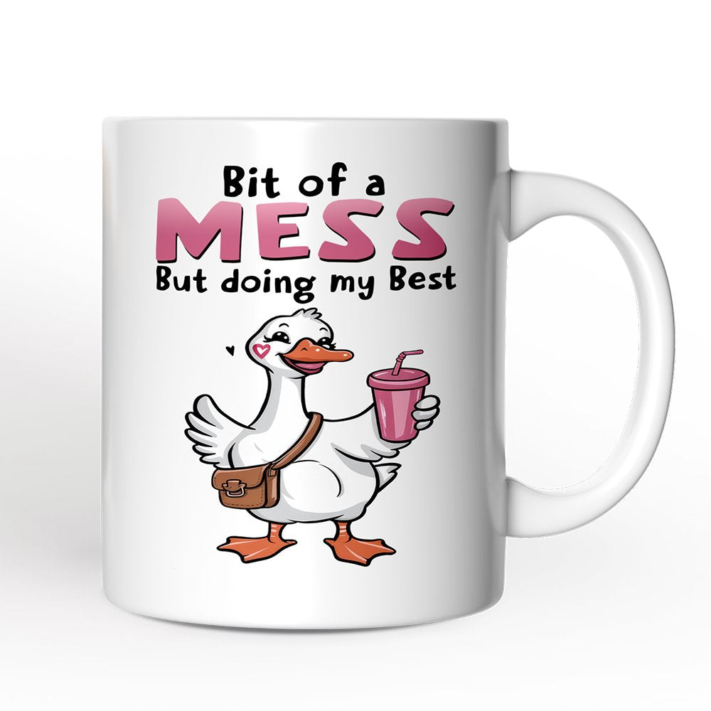 Coquette Pink Goose Mug, Sassy Gift
