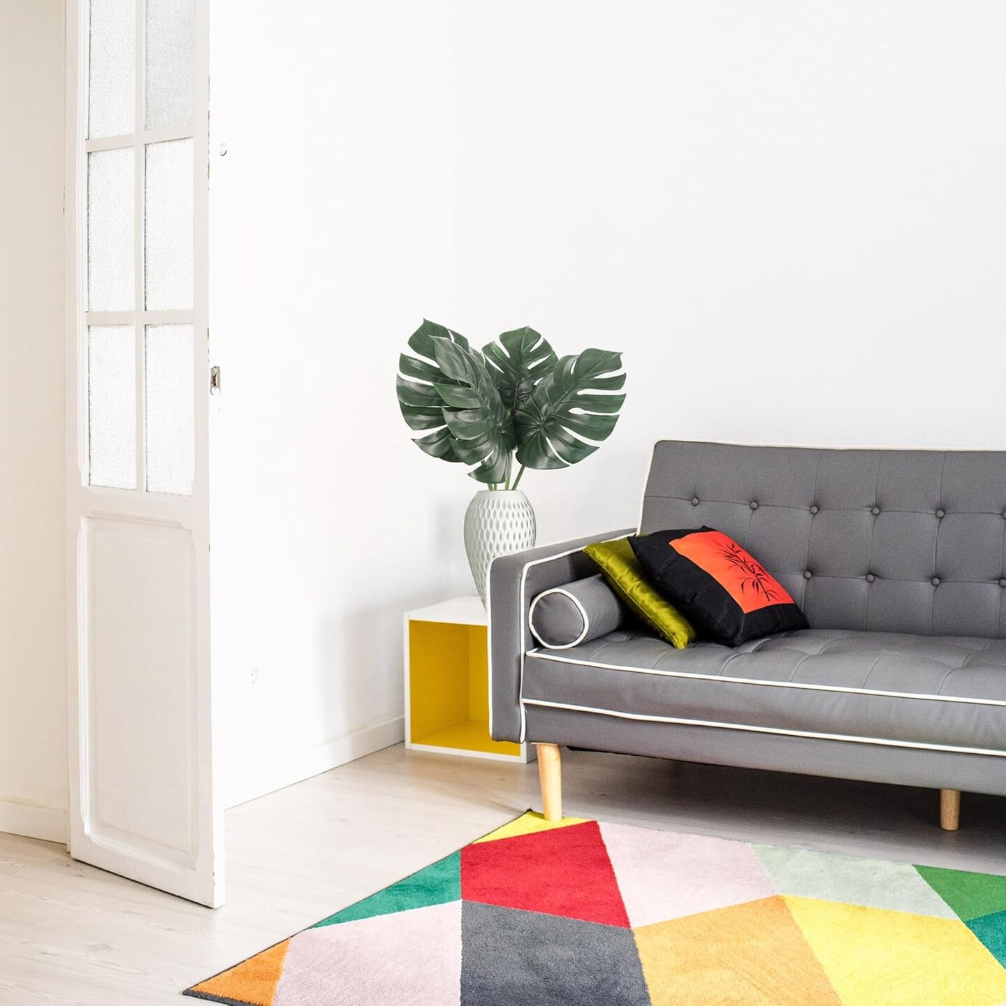 29" Real Touch Split Philo Leaf Stem Lifelike Tropical Decor