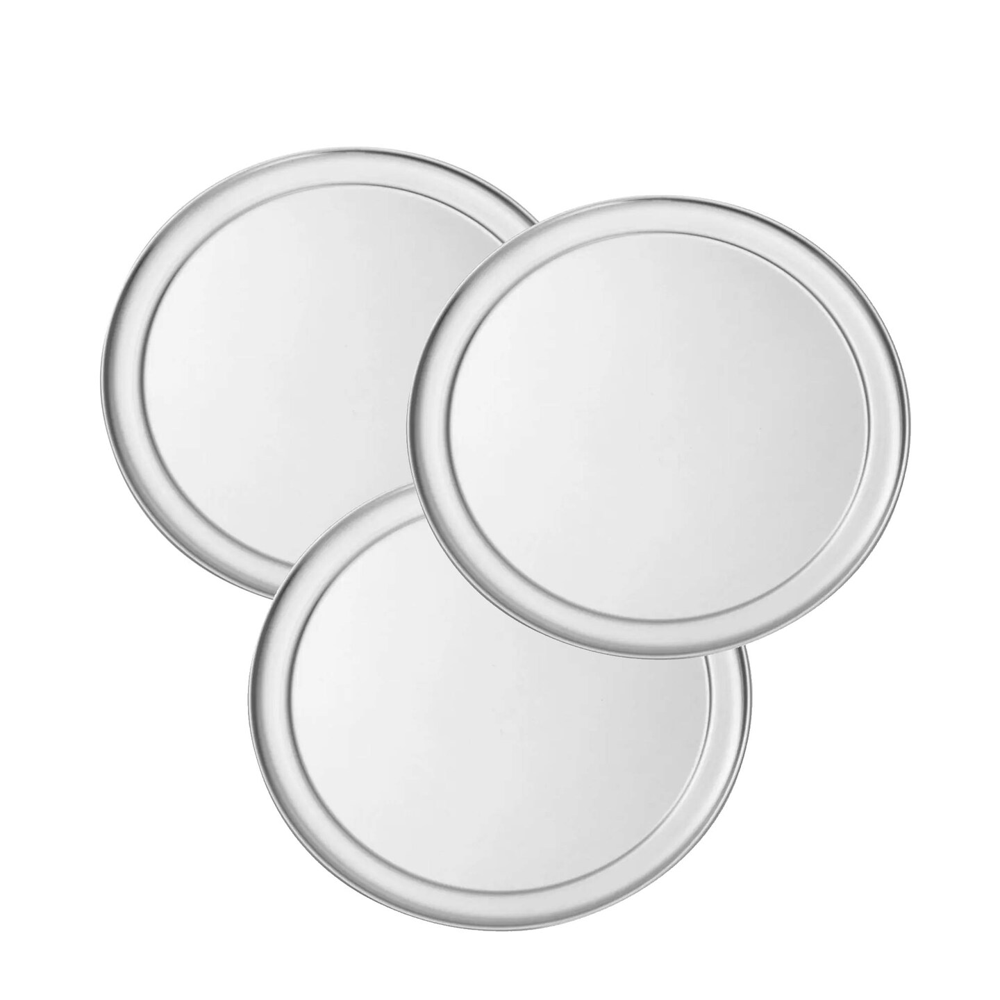 Wide Rim Aluminum Pizza Pan Round Solid 18 Inch