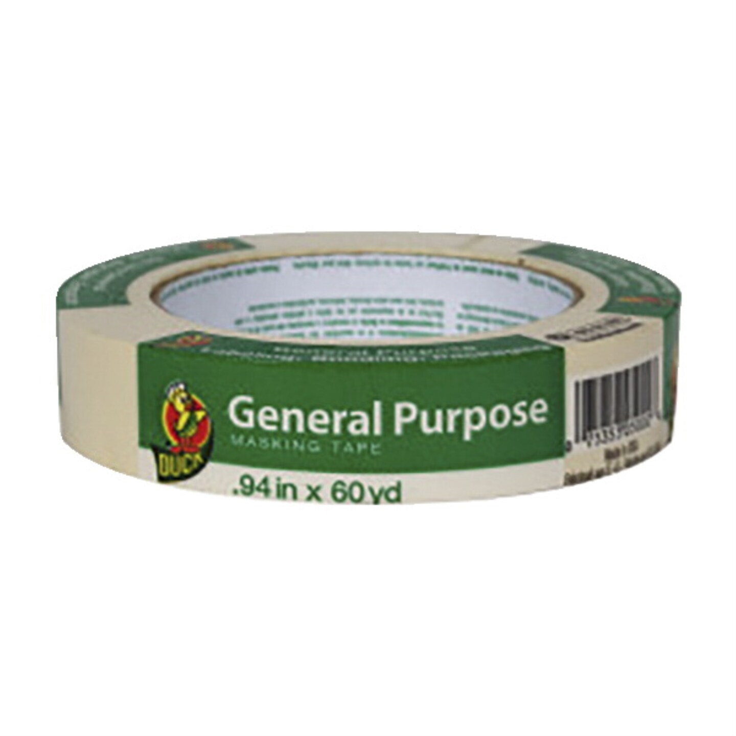 Duck Brand General Purpose Masking Tape, .94 Inch x 60 Yards, Beige