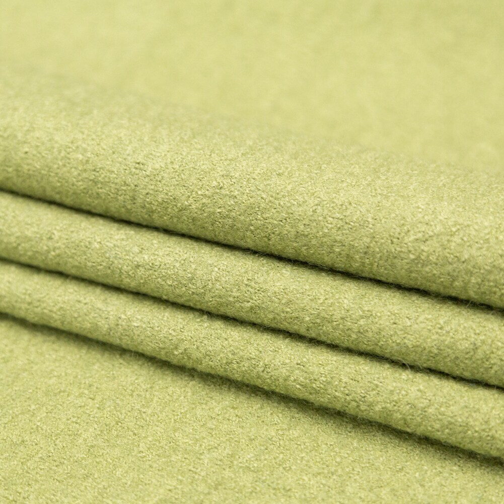 1 Yard Boiled Wool Coating Fabric - Grass Green - Ketil Collection