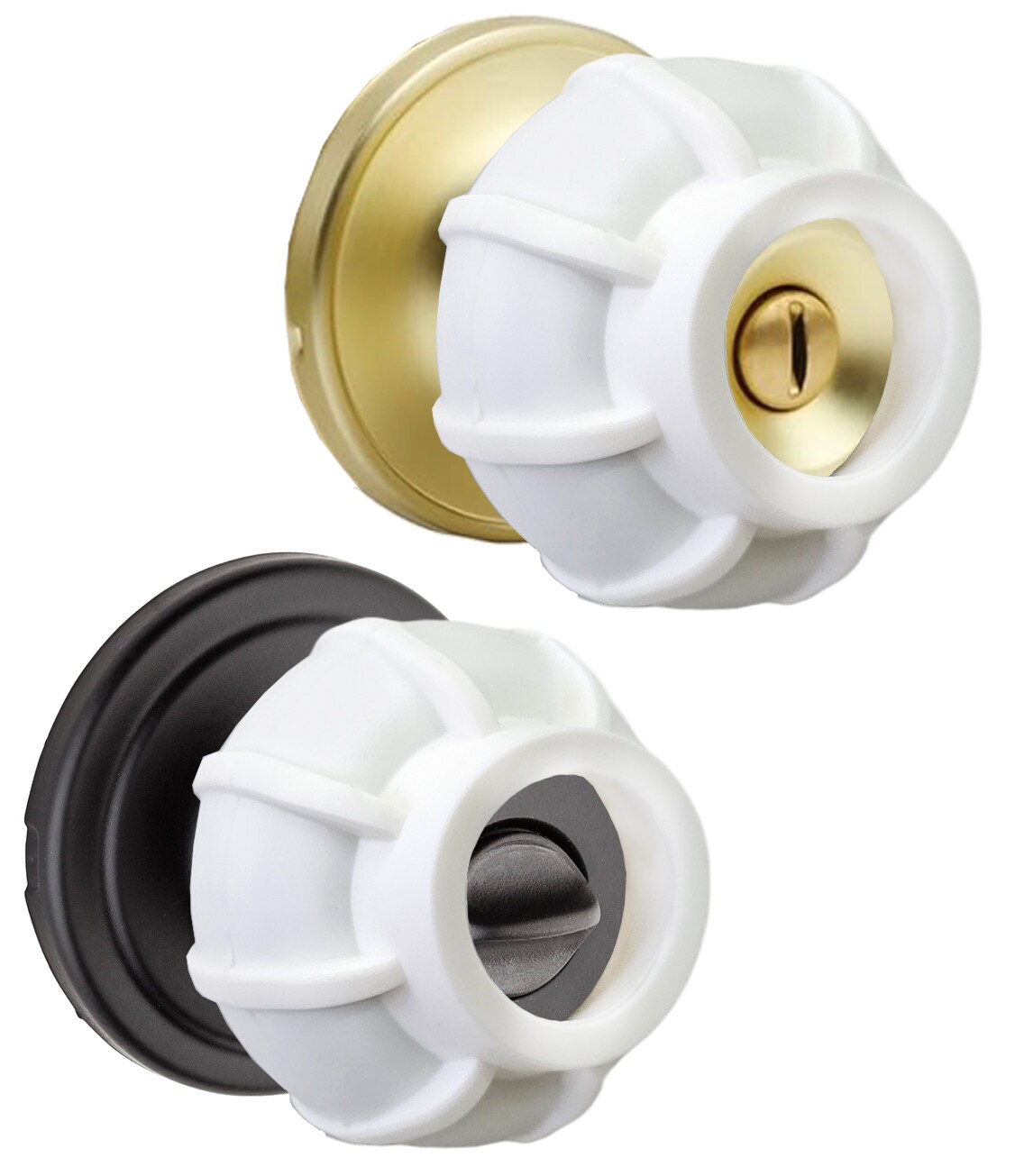 Enjoy Cover | Door Handle Grip Doorstop Knob Stopper Cover, Set of 2 Door Knob Grips Universal Size Protects Walls from Dents and Damage