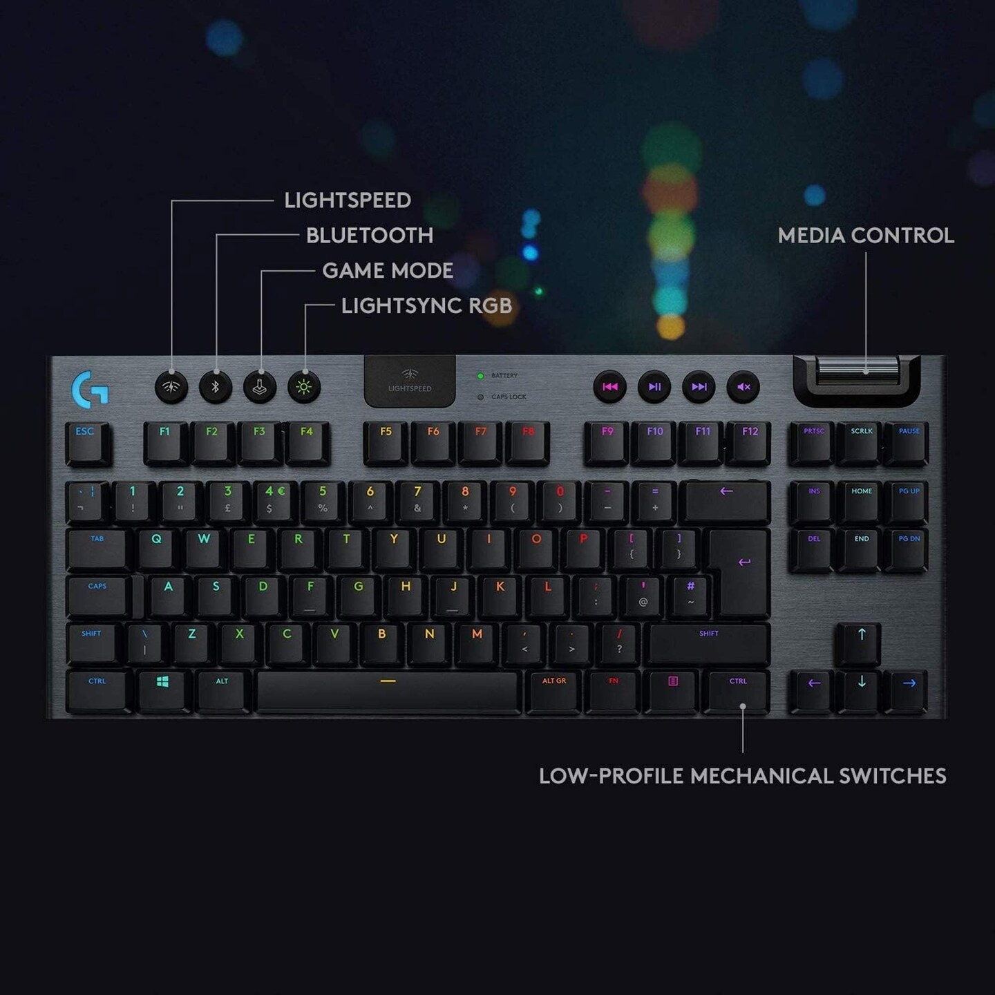 Logitech G515 TKL Wireless Gaming Keyboard Black