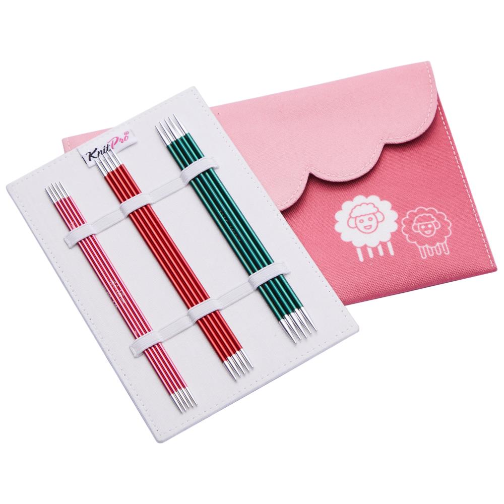 KnitPro Zing Starter 6&#x22; Double Point Knitting Needles Set of 5 - Sizes US 0, 1.5, 2.5, 4, 6