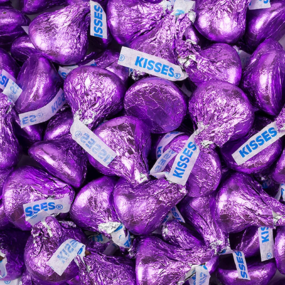 Purple Candy Hershey&#x27;s Kisses Milk Chocolates